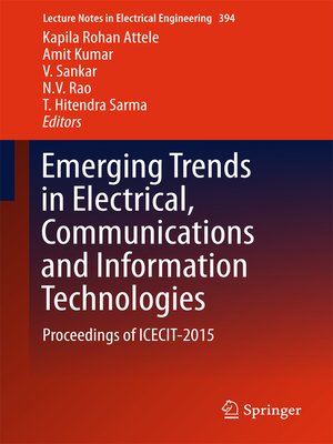 cover image of Emerging Trends in Electrical, Communications and Information Technologies
